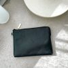 Accessories Adorne | Becca Textured Corner Zip Pouch - Black