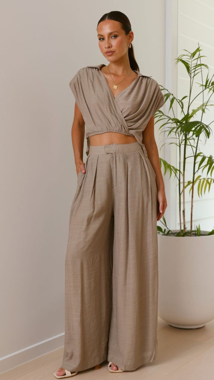 Clothing Main St | Haku Pants - Sandstone