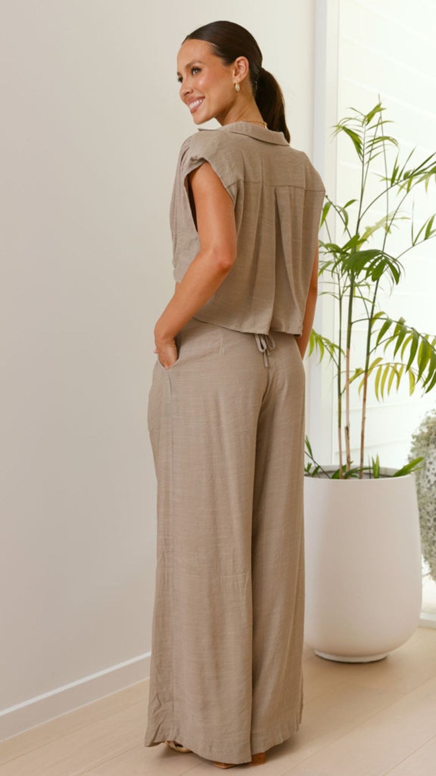 Clothing Main St | Haku Pants - Sandstone