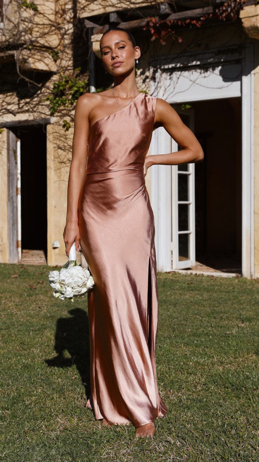 Wedding LILYWHYT | Victoria Maxi Dress - Clay