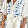 Clothing LILYWHYT | Bailin Playsuit - Blue Ciao