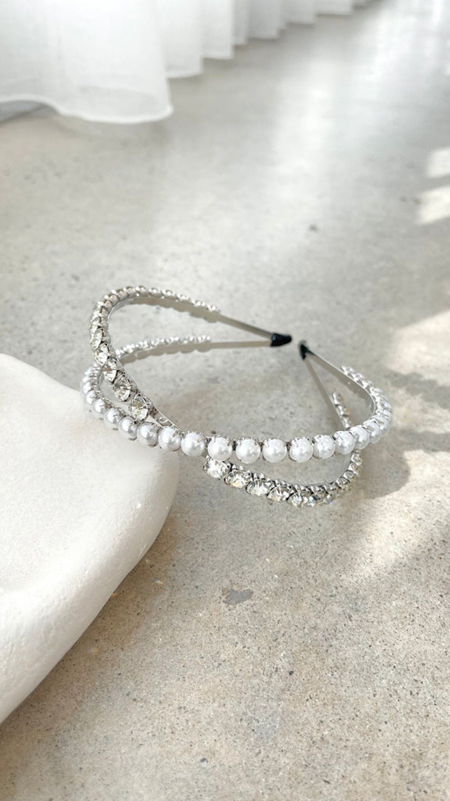 Accessories Angel Whisper | Daley Headband - Pearl