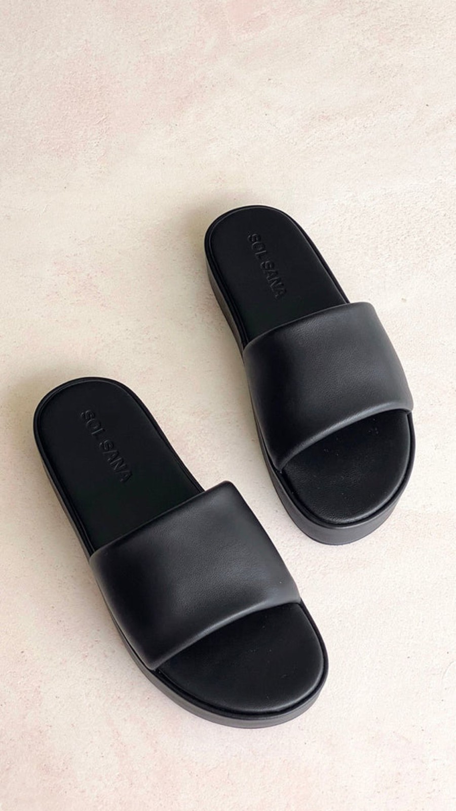 Shoes Sol Sana / Kinzu Brands Pty Ltd | Sol Sana Kikah Flatform - Black