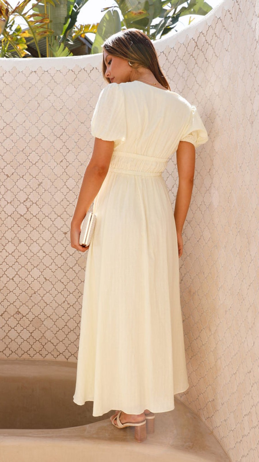 Wedding Main St | Ena Midi Dress - Yellow