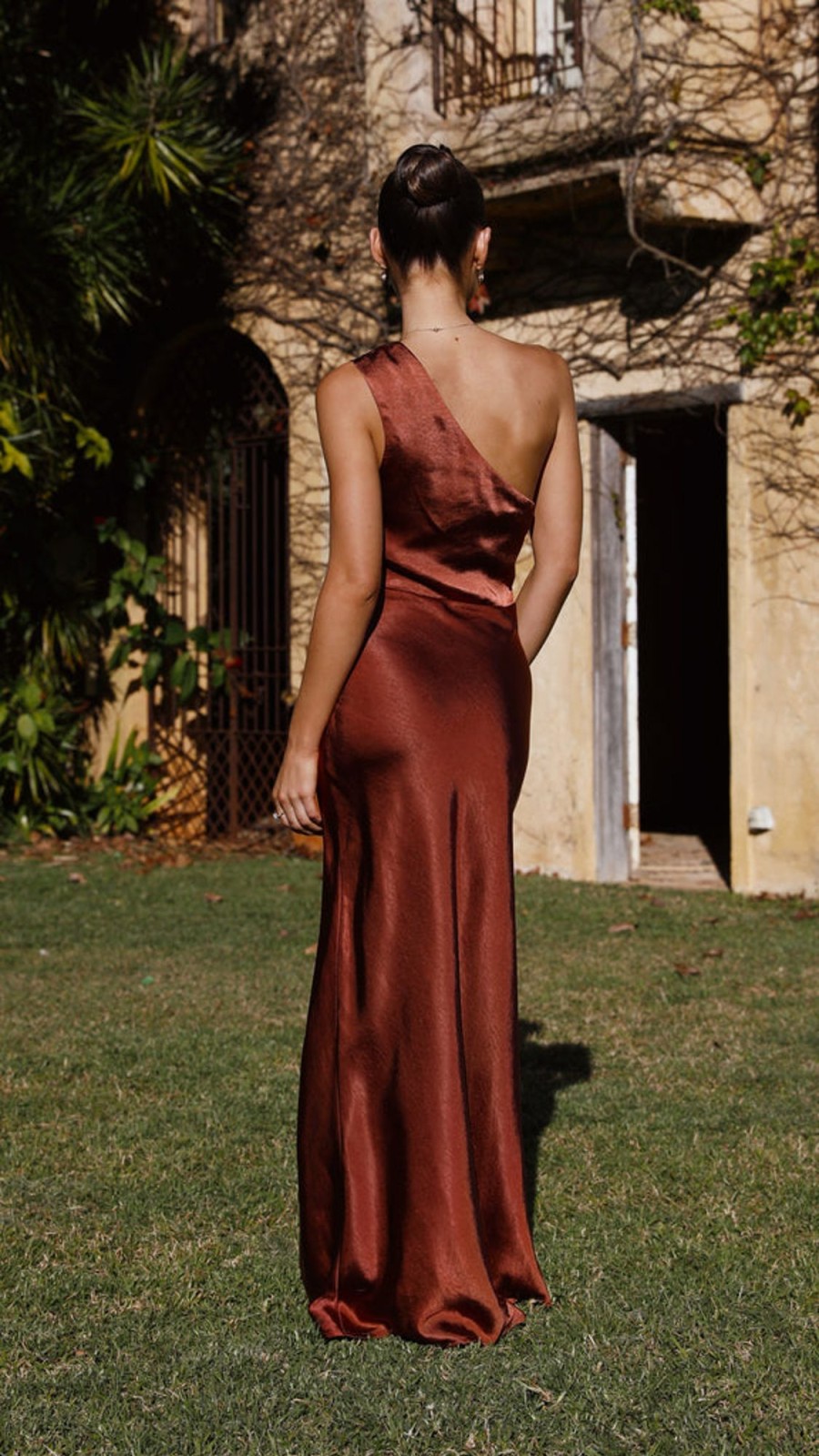 Wedding LILYWHYT | Victoria Maxi Dress - Rust