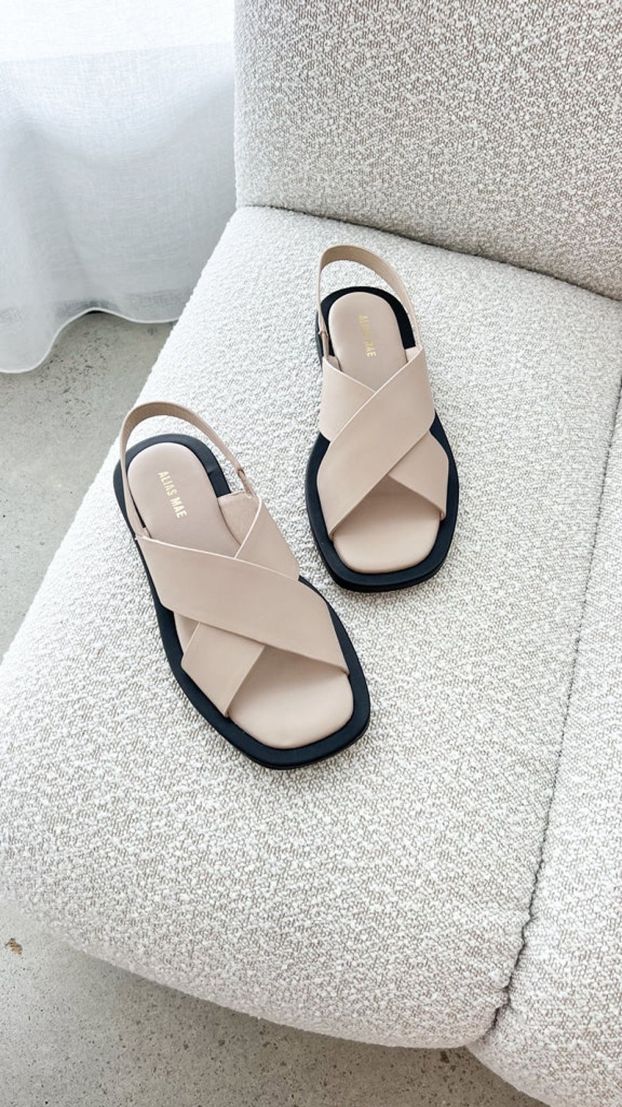 Shoes Alias Mae | Alias Mae Keya Sandal - Cream Leather