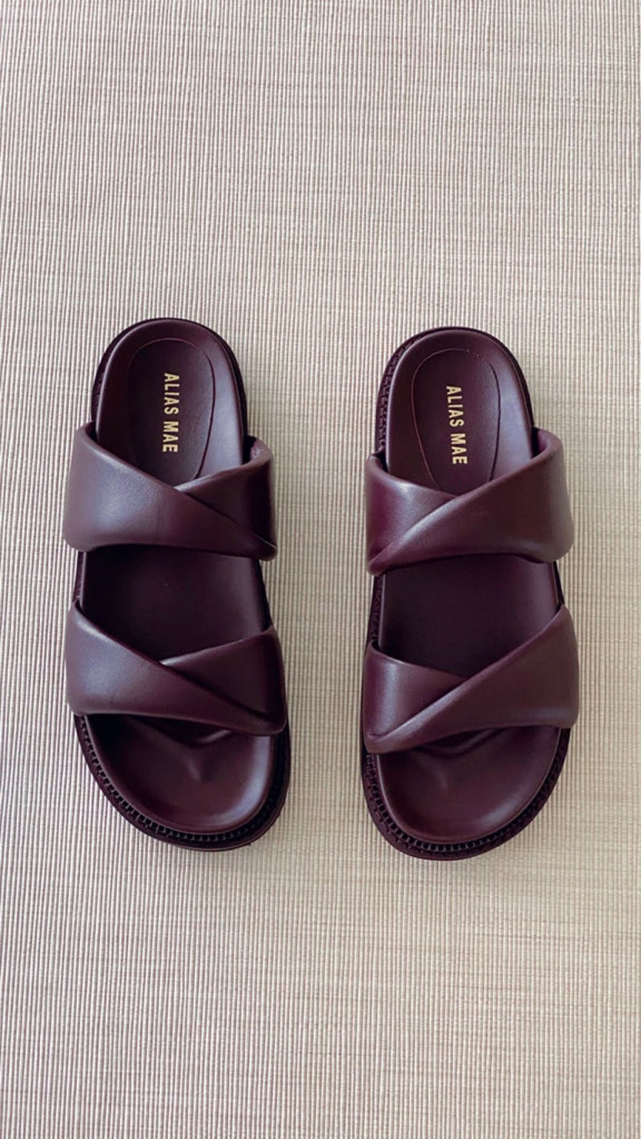 Shoes Alias Mae | Alias Mae Paris Slide - Plum Leather