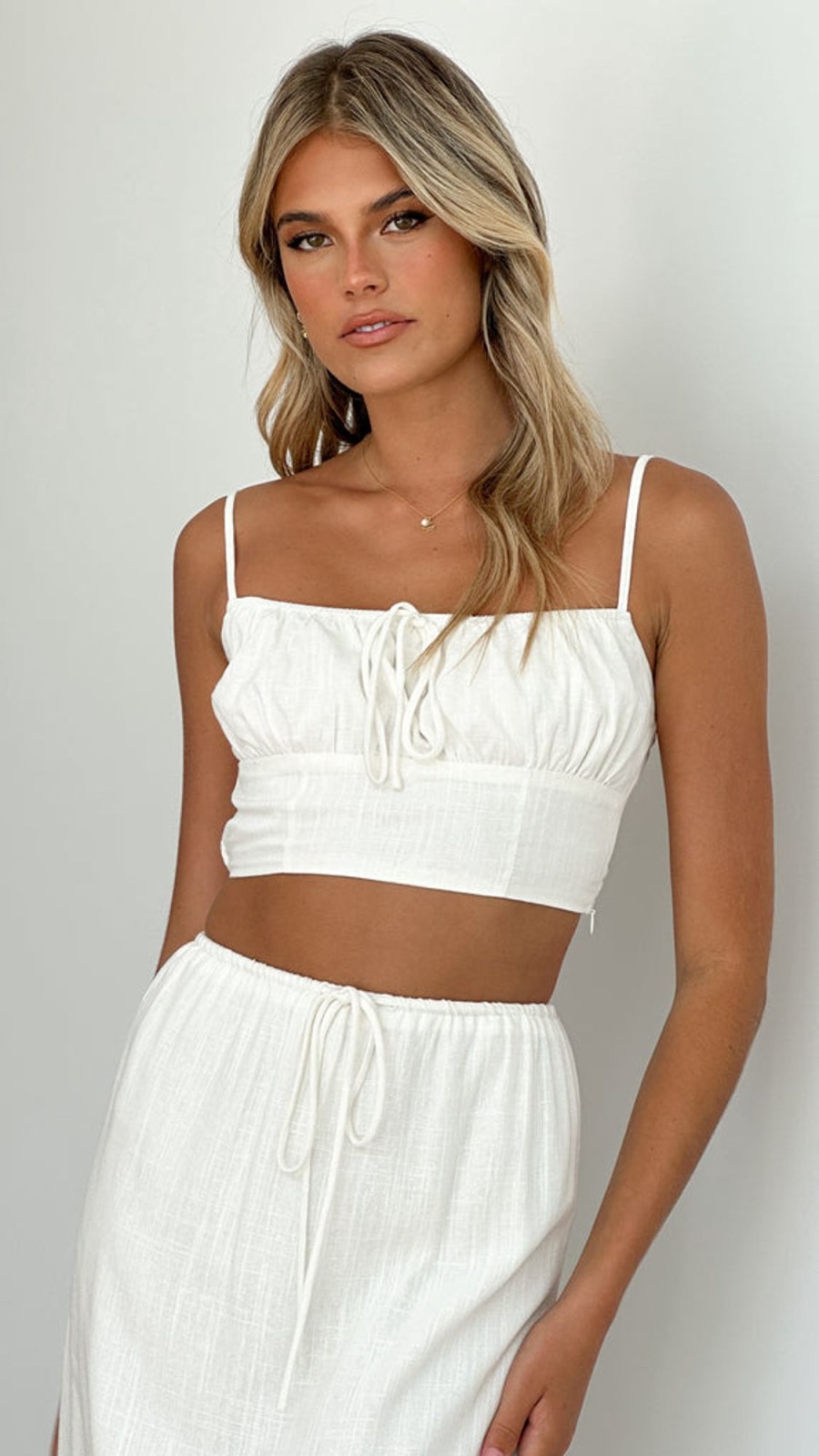 Clothing Alive Girl | Tafari Crop Top - White