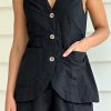 Clothing LILYWHYT | Gloria Vest - Black