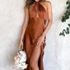 Wedding LILYWHYT | Amalia Maxi Dress - Rust