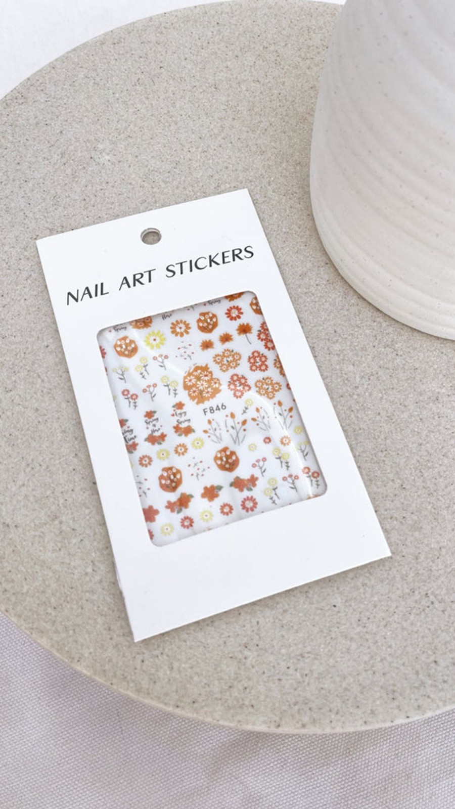 Accessories Angel Whisper | Billie Nail Art Stickers - Orange Floral