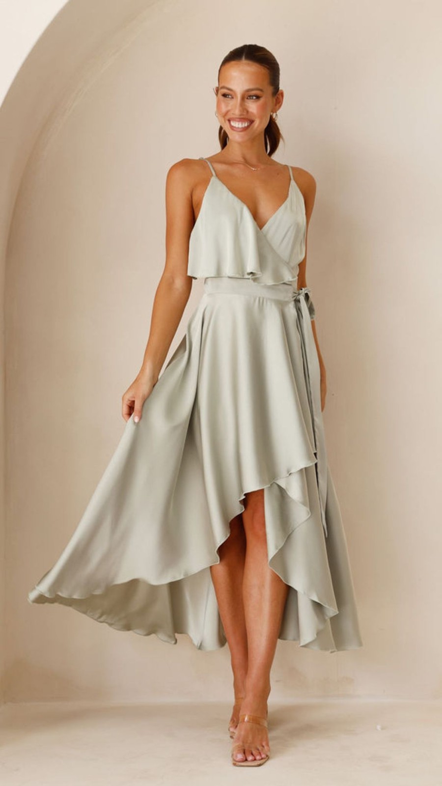 Wedding Alive Girl | Gabriella Midi Dress - Olive