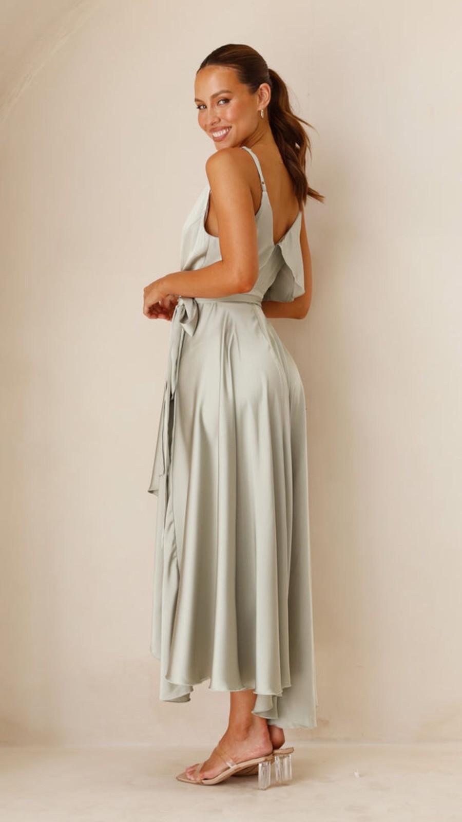 Wedding Alive Girl | Gabriella Midi Dress - Olive