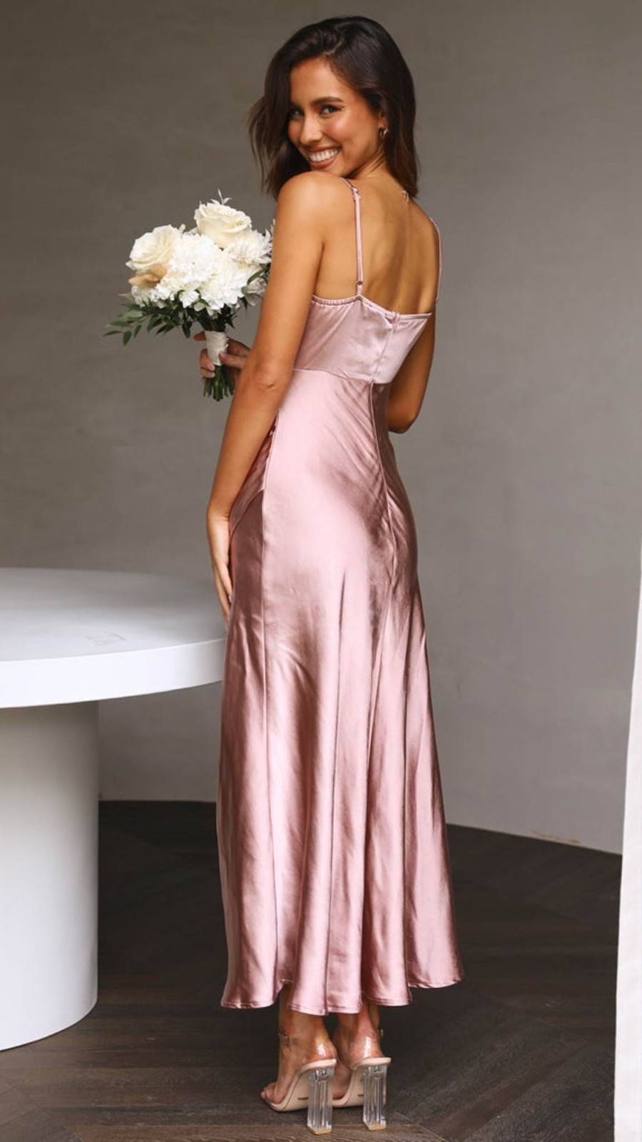 Wedding Alive Girl | Elsa Midi Dress - Dusty Pink