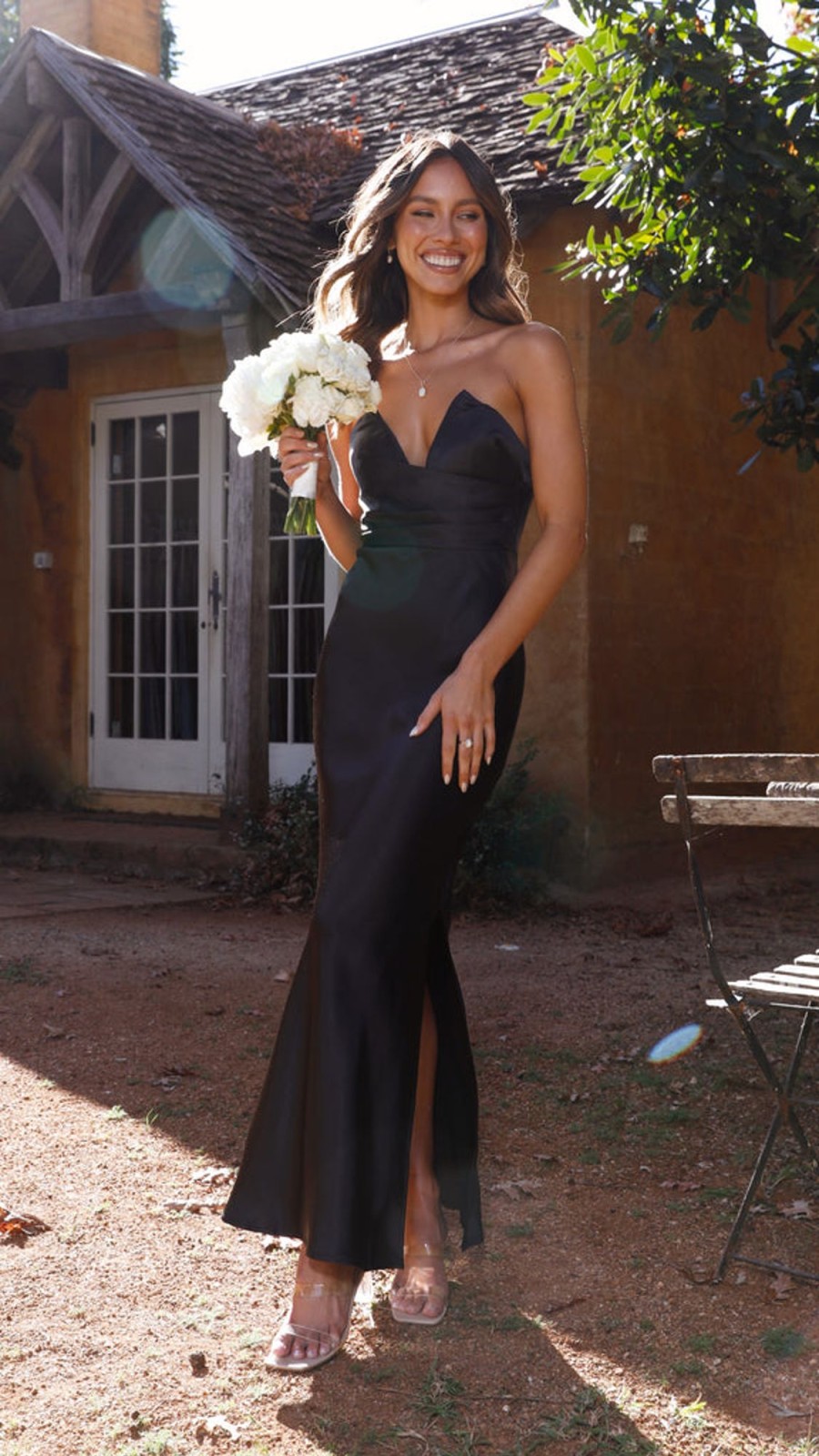 Wedding LILYWHYT | Valerie Maxi Dress - Black