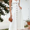 Clothing LILYWHYT | Indigo Maxi Dress - White Denim