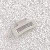 Accessories MAIN ST | Kori Speckled Rectangle Claw Clip - White